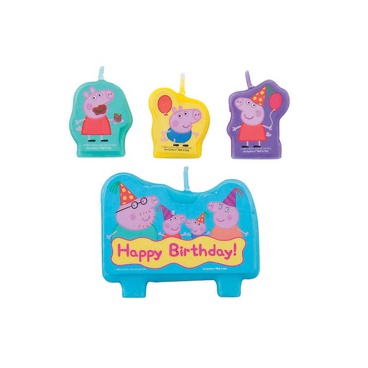 Peppa Pig Birthday Candle Set Peppa Pig Birthday Candle Set